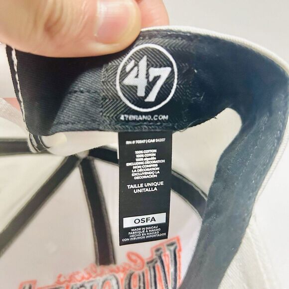 '47 Brand Virginia Cavaliers Keystone MVP Snapback‎ Hat Cap Adjustable White - Picture 6 of 6